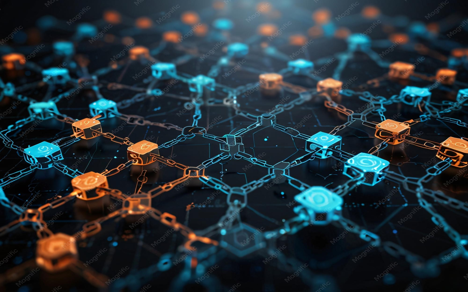 DeFi Blockchain Network Diagram